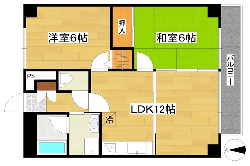 フレグランスデミツ 間取り