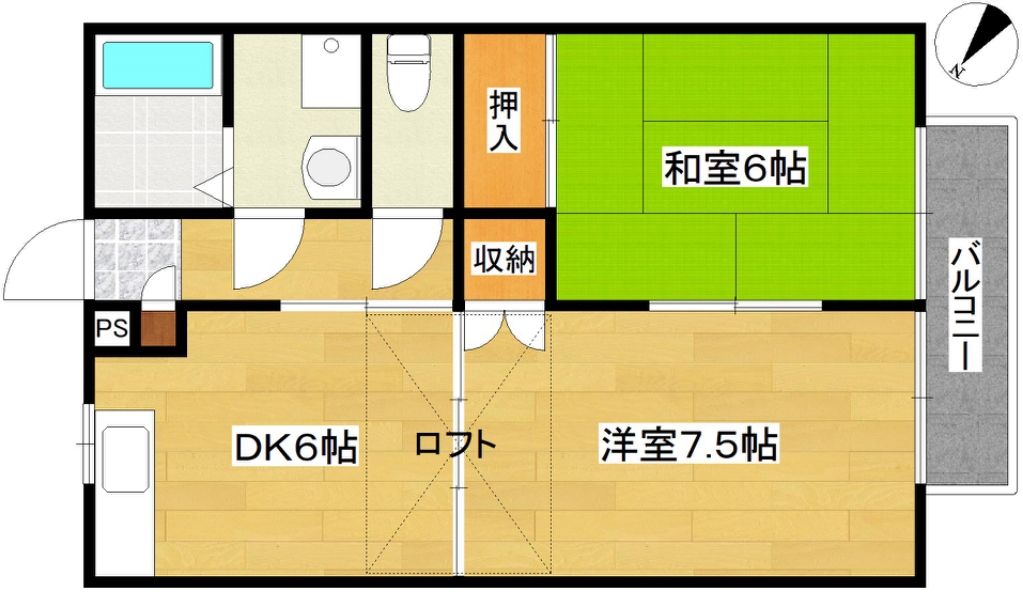 メゾンおーとり 間取り