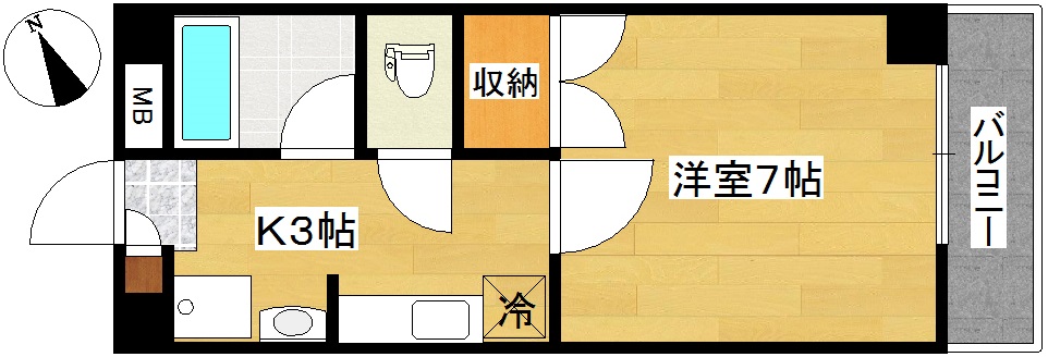 グレースカトウ南光台 間取り
