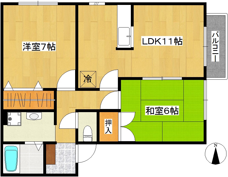 パセオプラシード南中山 間取り